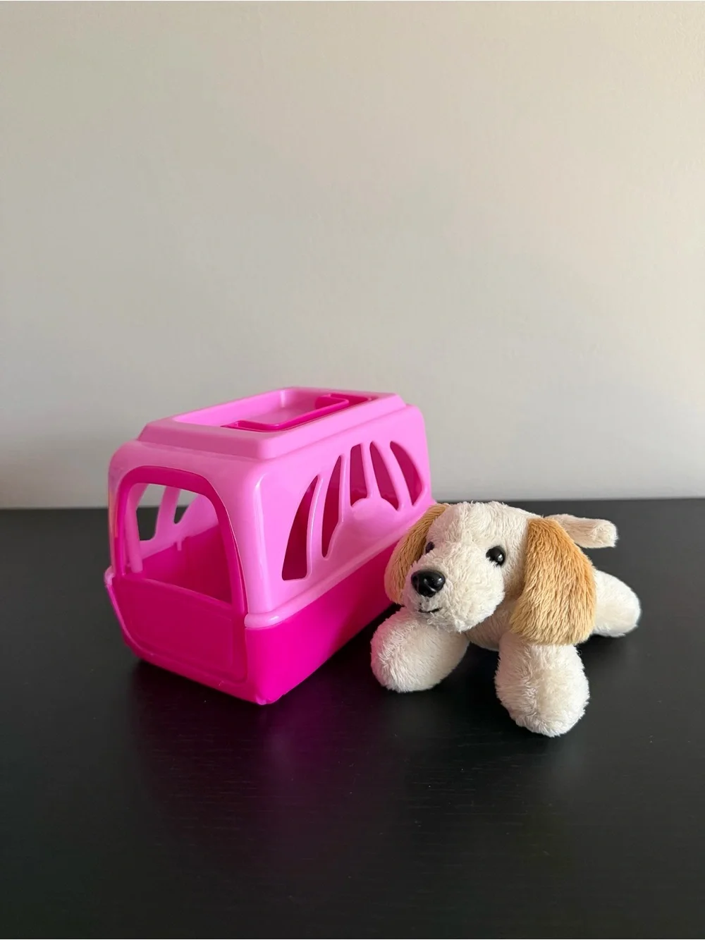 Polyfect Toys Puppy Dog Plush Pet Carrier Toy Pink Travel Stuffed Animal 2017